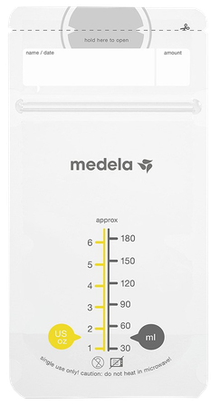 MEDELA  motinos pieno laikymo maišeliai, 25 vnt.