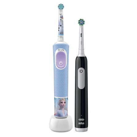 ORAL-B Vitality PRO + Frozen Pro Kids 3+ elektrinis dantų šepetėlis, 2 vnt.