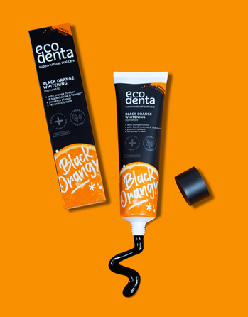 ECODENTA juoda, balinamoji  dantų pasta, 100 ml