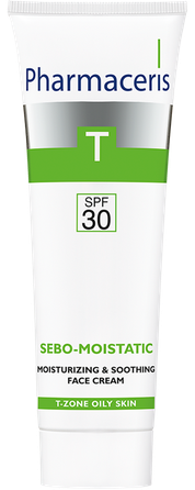 PHARMACERIS T SPF30 Sebo-Moist veido kremas, 50 ml
