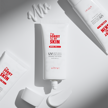 I'M SORRY FOR MY SKIN Lacto Aqua Sun SPF50+ intensyviai drėkinantis apsauginis kremas nuo saulės, 50 ml