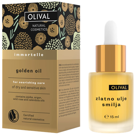 OLIVAL sausai, jautriai, brandžiai odai, prabangus aliejus, 15 ml