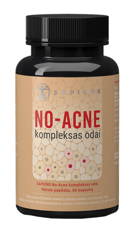 SAPIENS No-Acne Skin Complex kapsulės, 60 vnt.