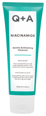 Q+A Niacinamine šveičiantis prausiklis, 125 ml