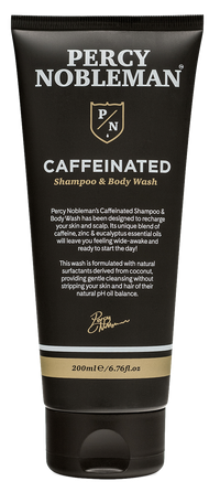 PERCY NOBLEMAN Caffeine šampūnas ir kūno prausiklis, 200 ml