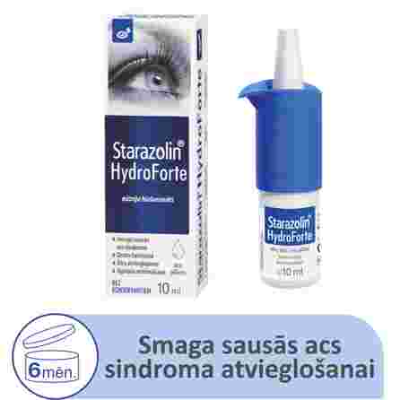 STARAZOLIN   HydroForte akių lašai, 10 ml