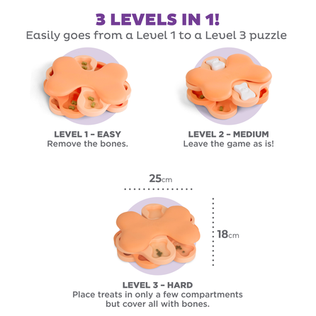 OUTWARD HOUND Dog Tornado, rožinis, S žaislas, 1 vnt.