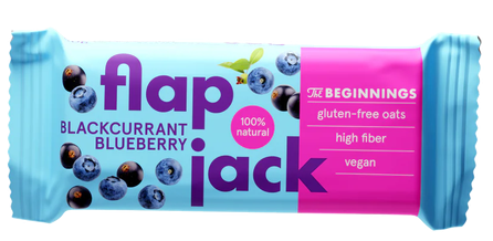 THE BEGINNINGS FlapJack juodųjų serbentų ir mėlynių batonėlis, 60 g