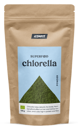 ICONFIT Organic Chlorella milteliai, 125 g