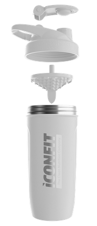 ICONFIT Reforce Stainless Steel 900ml White plaktuvas, 1 vnt.