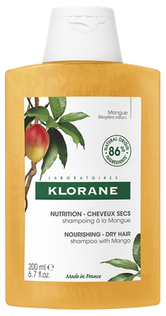 KLORANE Nourishing with Mango šampūnas, 200 ml