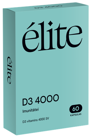 ELITE D3 4000 IU kapsulės, 60 vnt.