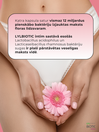 LYL BIOTIC Intimate kapsulės, 15 vnt.