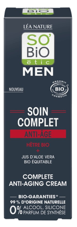 SO BIO ETIC Men Priešraukšlinis veido kremas, 50 ml