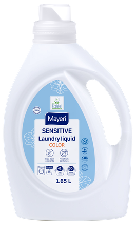 MAYERI Sensitive spalvotiems ir tamsiems drabužiams skirtas skalbimo skystis, 1650 ml
