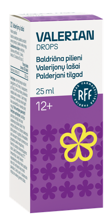 RFF valerijono lašai, 25 ml