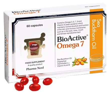 PHARMA NORD BioActive Omega 7 kapsulės, 60 vnt.