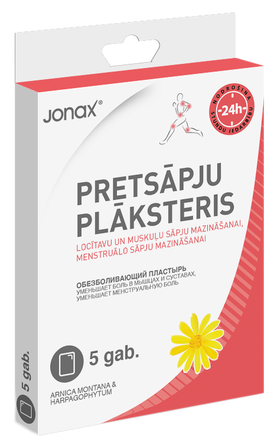 JONAX skausmą malšinantis tvarstis, 5 vnt.