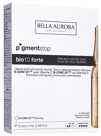 BELLA AURORA Bio10 Forte Pigment Stop ampulės, 15 vnt.