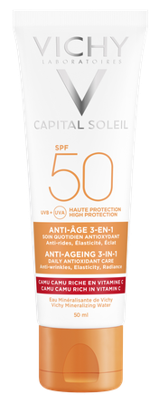VICHY Capital Soleil UV-Age Daily SPF 50 apsauginis kremas nuo saulės, 50 ml