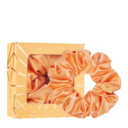 CRYSTALLOVE Peach Fuzz šilkinė plaukų juosta, 1 vnt.