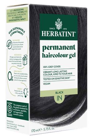 HERBATINT 1N Black plaukų dažai, 170 ml