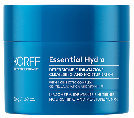 KORFF Essential Hydra veido kaukė, 50 ml