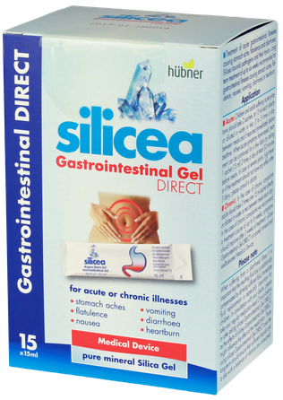 SILICEA Gastrointestinal Gel Direct virškinamojo trakto gelis paketėliai, 15 vnt.