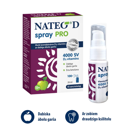 NATEO D Pro SV 4000 gel purškalas, 28 ml