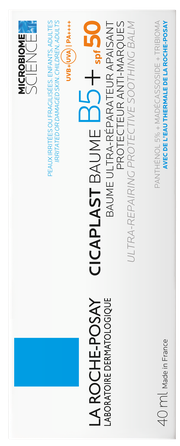 LA ROCHE-POSAY Cicaplast Baume B5+ SPF50 balzamas, 40 ml
