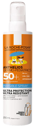 LA ROCHE-POSAY Anthelios DP Invisible Spray SPF 50+ apsauginis kremas nuo saulės, 200 ml