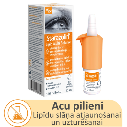 STARAZOLIN   Lipid Multi Balance, drėkinantys  akių lašai, 10 ml