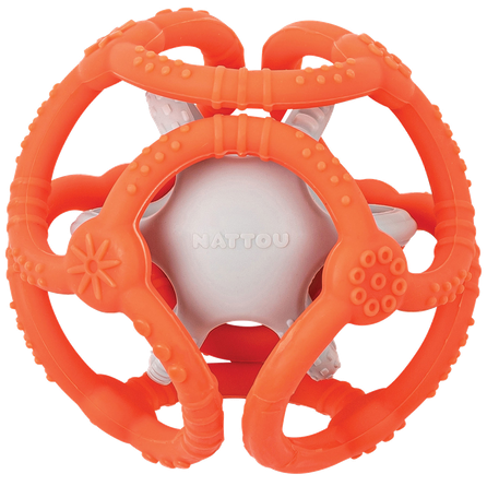 NATTOU Kamuolys (oranžinė-rožinė) rinkinys, 1 vnt.
