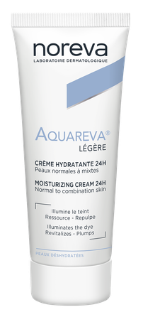 NOREVA Aquareva Light 24h Moisturizing veido kremas, 40 ml