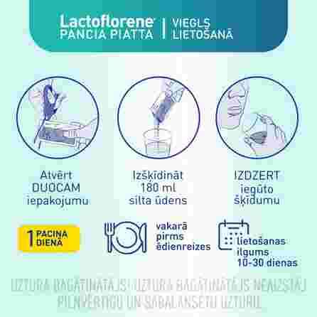 LACTOFLORENE PANCIA PIATTA milteliai, 20 vnt.