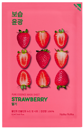 HOLIKA HOLIKA Pure Essence Strawberry veido kaukė, 23 ml