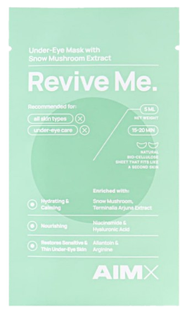 AIMX Revive Me drėkinanti ir gaivinanti paakių kaukė, 1 vnt.