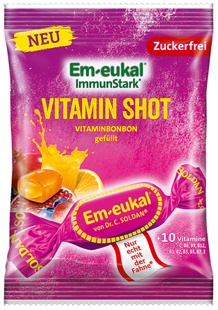 DR. SOLDAN Immun Vitamin Shot vaisių skonio ledinukai, 75 g