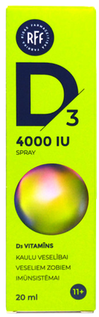 RFF D3 4000 IU purškalas, 20 ml