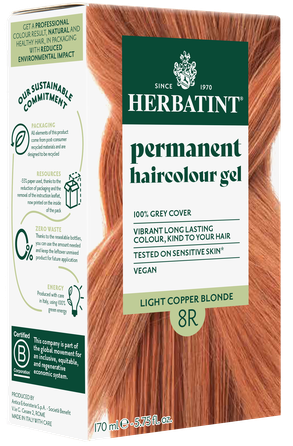 HERBATINT 8R Light Copper Blonde plaukų dažai, 170 ml