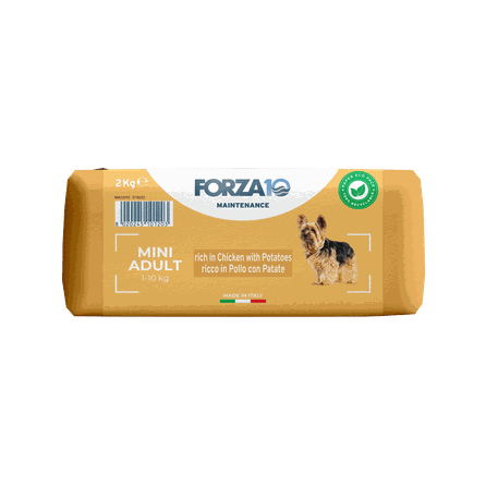 FORZA10 Maintenance Mini Adult, su vištiena ir bulvėmis, suaugusiems šunims sausas pašaras, 2 kg