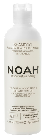 NOAH 1.4 Regenerating, Argan Oil šampūnas, 250 ml