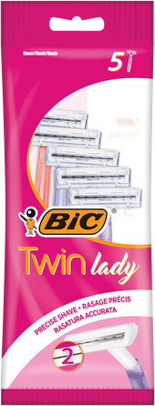 BIC 2 Twin Lady skustuvas, 5 vnt.