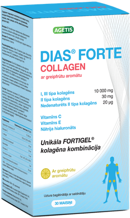 DIAS Forte Collagen Grapefruit kolagenas, 30 vnt.