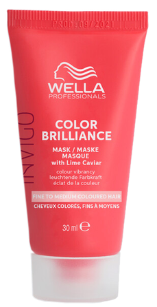 WELLA PROFESSIONALS Invigo Color Brilliance spalvos gyvybingumą palaikanti  plaukų kaukė, 30 ml