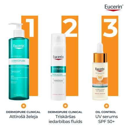 EUCERIN Sun Oil SPF 50+ Control serumas, 30 ml