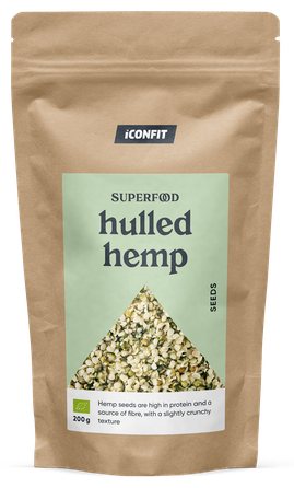 ICONFIT Organic Hulled Hemp  sėklos, 200 g