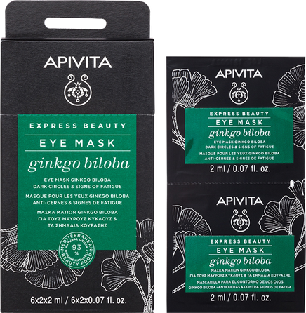 APIVITA Express Beauty Dark Circles & Signs of Fatigue (2 ml) paakių kaukė, 2 vnt.