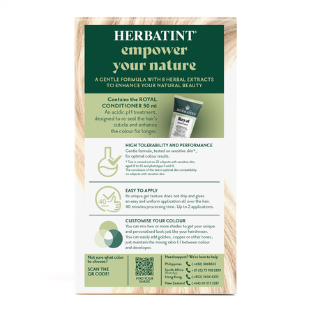 HERBATINT 10N Platinum Blonde plaukų dažai, 170 ml
