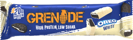 GRENADE Oreo White Baltyminis batonėlis, 60 g
